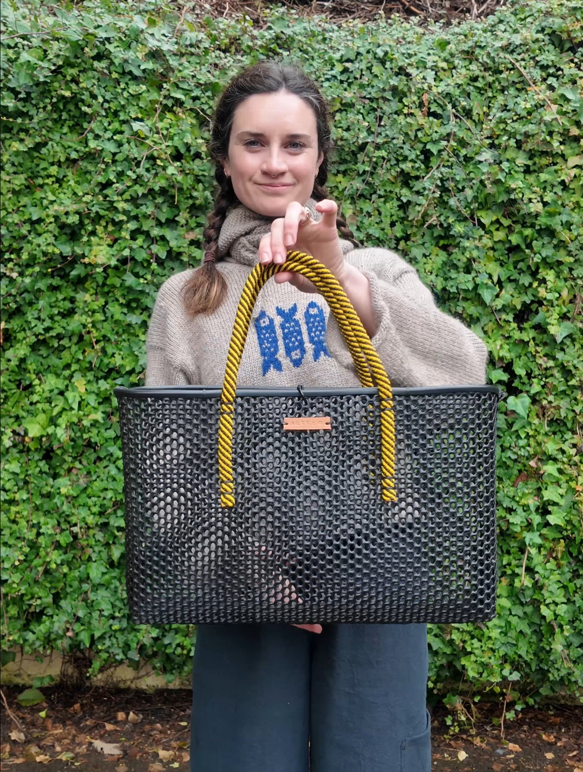 Large Market Tote - Yellow Rope