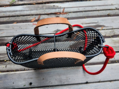 Forager Bag - Tan Leather w/ Red