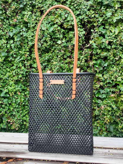 Small Market Tote - Tan Leather
