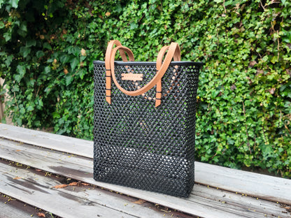 Small Market Tote - Tan Leather