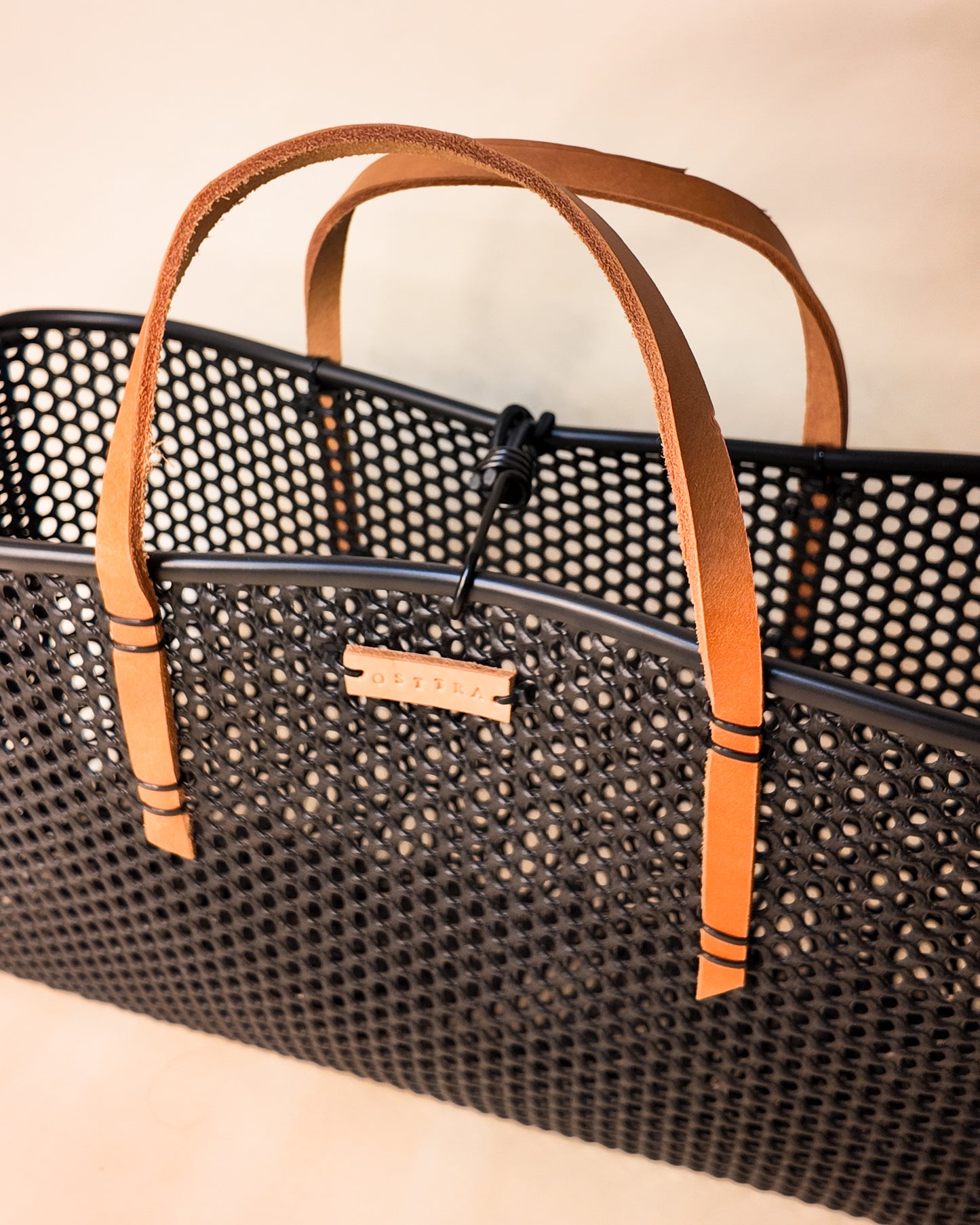 Large Market Tote- Tan Leather