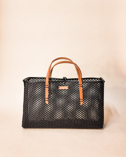 Large Market Tote- Tan Leather